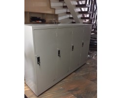 THANH LÝ TỦ KỆ HỒ SƠ SẮT NẰM 180x120 MÀU XÁM CÓ KHÓA